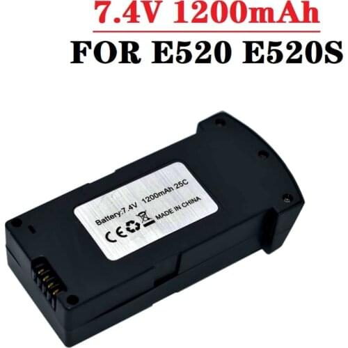 Original LiPo Battery For E520 E520S RC Drone Quadcopter Portable Durable Spare Parts 7.4V 1200MAH 25C Lithium Battery