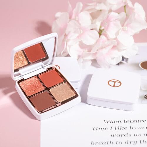 O.TWO.O 4 Colors Eyeshadow Glitter Palette High Pigment Waterproof Long Lasting Eyes Makeup Matte Eye Shadow Palette