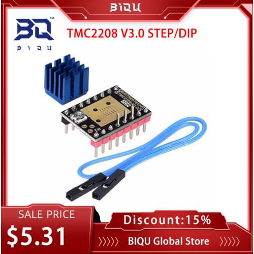 BIQU BIGTREETECH TMC2208 V3.0 STEP/DIR MKS Stepper Motor StepStick Mute Driver for Ramps 1.4 SKR V1.1 3D Printer control board
