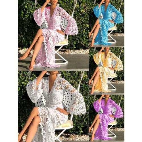 New womens sexy halter slim lace dress with big swing women dresses summer 2020 birthday dress for women dress for women