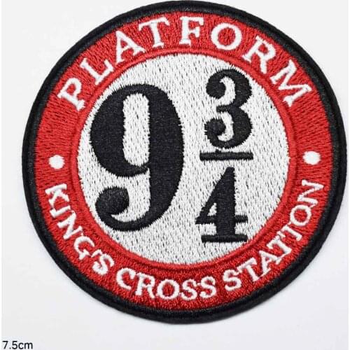 Platform Station Iron On Embroidered Clothes Patches For Clothing Stickers Garment Wholesale