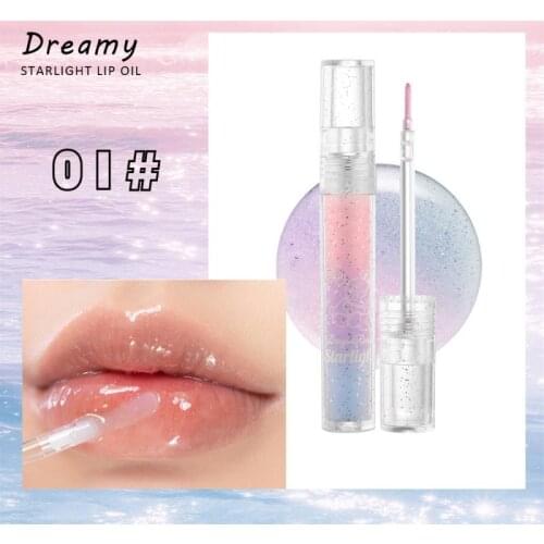 Transparent Lip Gloss Clear Oil Sexy Cute Lip Balm Liquid Lipstick Moisturizing Plumper Women Lip Gel Colorless Cosmetic TSLM1