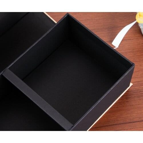 UV Protected luxury custom logo drawer wallet/jewelry paper gift packaging box with Printing sleeve ---DH10202