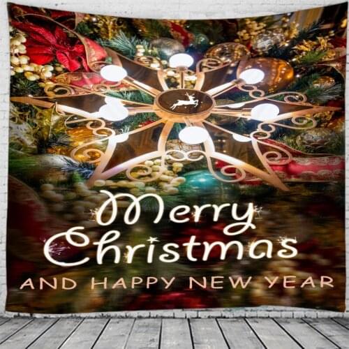 Christmas 3D Printing Tapestry Wall Hanging Bed Spread Beach Towel Table Cloth Yoga Mat 3D Mat MERRY CHRISTMAS large size