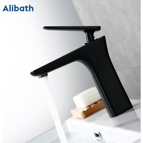 Single Handle Bathroom Basin Faucets Cold/Hot Mixer Basin Sink Tap Black Water Kitchen Faucet Bathroom Accessories