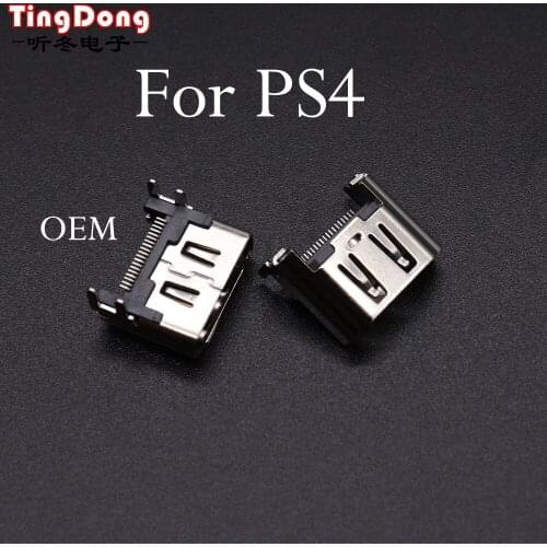 TingDong 30pcs for Play Station 4 PS4 HDMI Port Socket Jack Interface Connector with wholesale price