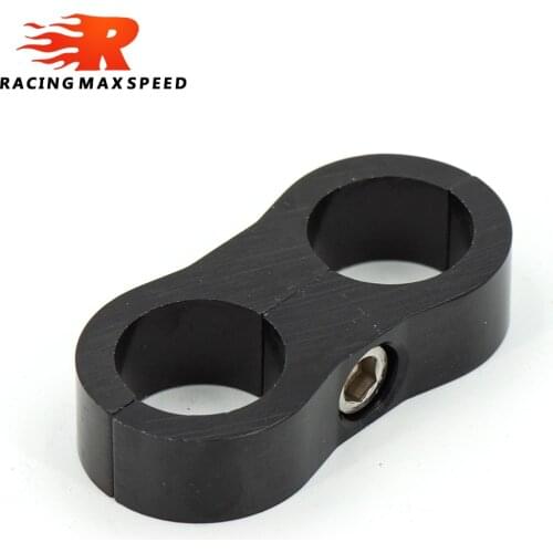 Universal AN4 AN6 AN8 AN10 AN12 Billet Oil Fuel Water Hose Tube Seprator Divider Clamp aluminum line separator