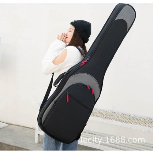 Electric bass bag thickened electric bass guitar bag backpack 20mm cotton piano bag instrument bag