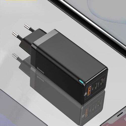 65W GaN Charger Quick Charge 4.0 3.0 Type C PD USB Charger with QC 4.0 3.0 Portable Fast Charger For Laptop iPhone 12 Pro
