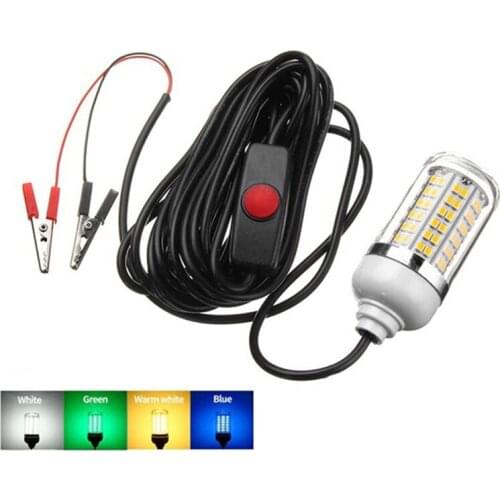 12 LED Fish Finding Trap Luminous Lamp Underwater Deep Sea Fishing Attracts Lure Bait Lights Attracting Fish Finding Trap Lamp