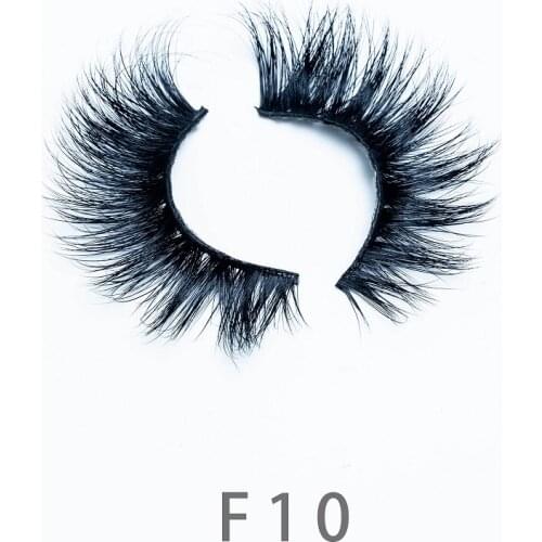 14-18mm F10 Eyelashes 3D Mink Lashes High Volume Handmade Mink False Eyelashes Thick Full Strip Lashes Cruelty Free Cilios Tools