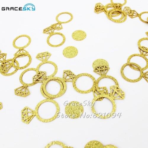 50pcs Glitter Diamond Glass Ring Wine Drink Marker Name Tags Charms Wedding Party Bachelorette Bridal shower decoration cards