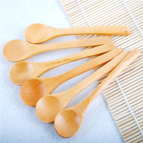 6pcs/set Set Hot Bamboo Utensil Kitchen Wooden Cooking Tools Spoon Spatula Mixing