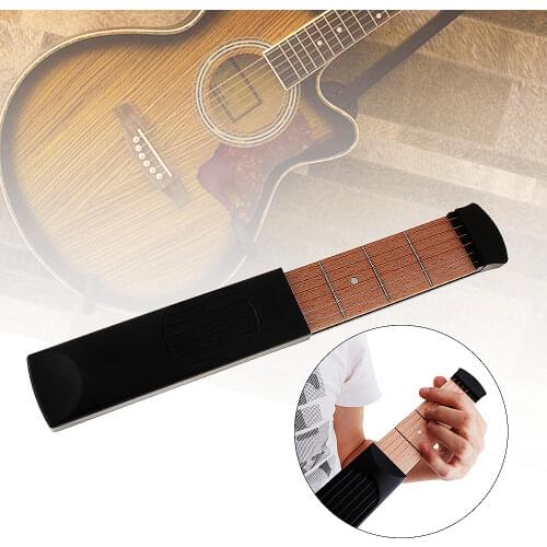 6 String 4 Fret Portable Pocket Guitar Practice Tool Chord Trainer Model for Beginner