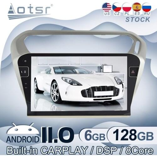 Android 11 For Peugeot 301 2013 - 2016 Car Radio GPS Navigation Multimedia Video Player Stereo Audio Head Unit CD Tape Recorder