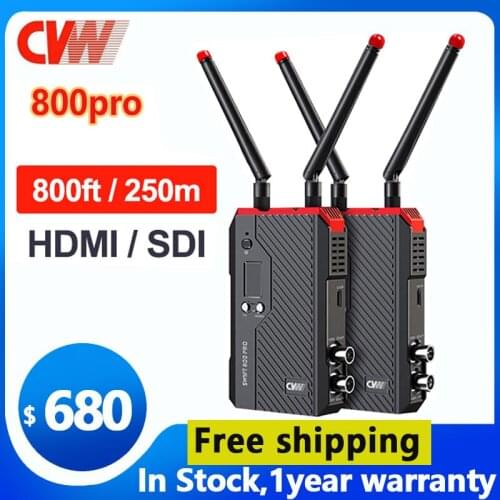 CVW Swift 800 Pro bezprzewodowy System transmisji wideo HDMI + SDI HD obraz Smartphone Monitor nadajnik-odbiornik 800 FT