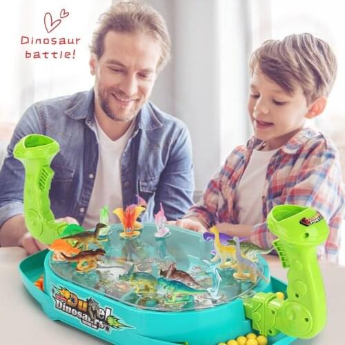 Children Gift Double Board Battle Catapult Dinosaur Toy Parent-child Interaction Boy Girl Table Game Party Party Puzzle Animal