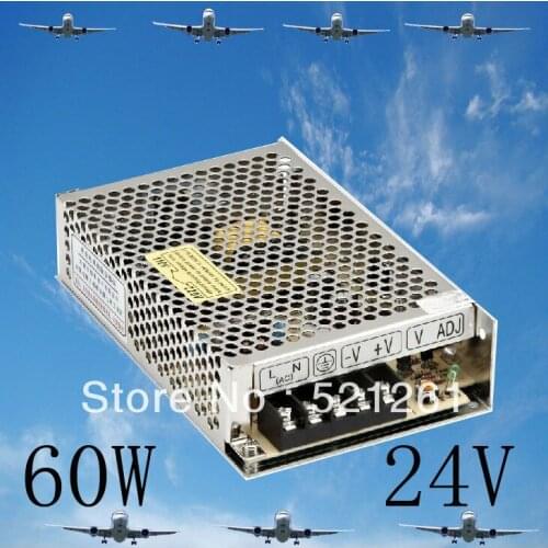 DIANQI S-60-5 S-60-12 S-60-15 S-60-24 Switching power supply for LED Strip light S-60w 5V 12V 15V 24V ac dc converter