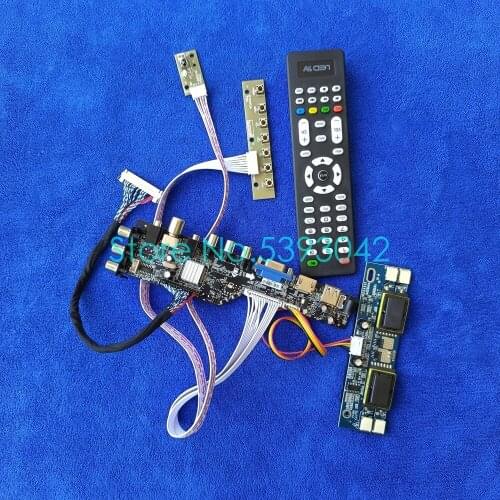 For M236MWF1/HT236F01/HSD250MUW2/HM215WU1 screen 4CCFL USB+VGA+AV drive board kit 1920*1080 DVB digital signal LVDS 30-Pin