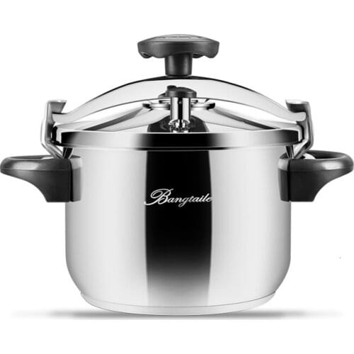 Household explosion-proof design 304 thickend stainless steel pressure cooker commercial large capacity press pot stew pan