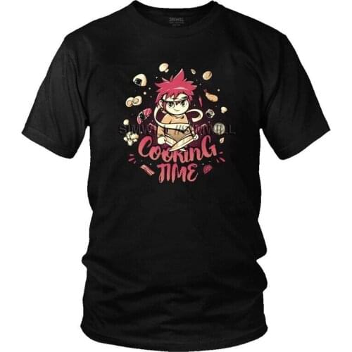 Food Wars Shokugeki No Soma T-Shirts Men Fashion T Shirts Short Sleeve Manga Anime Tshirt Cotton Tee Top Clothing