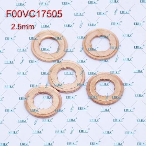 ERIKC 2.5mm Copper Ring F 00V C17 505 Injector Nozzle Copper Washer F00VC17505 Copper Gasket Washer Size: 7.1*15*2.5mm