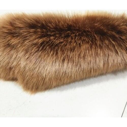 Caramel Long Pile 5cm Thicken Super Soft Artificial Rex Rabbit Plush Faux Fur Fabric DIY Shoes Coat Collar Vest Pillow Toy