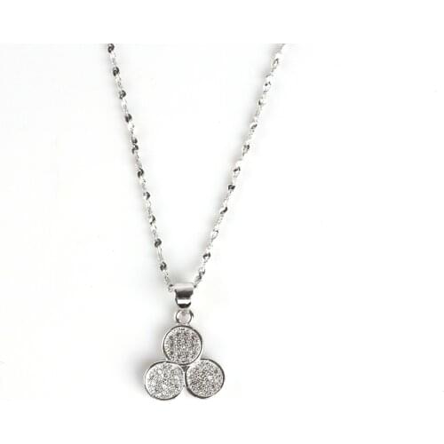 HONONJO 2021 Hot Sale Bohemia Cute loveWedding Jewelry Set Silver Necklace Set For Women Gifts Cubic Zirconia