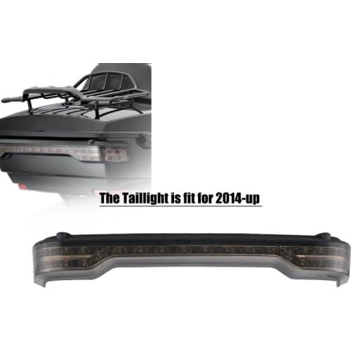 Motorcycle Wrap Round Tour Pack Travel Pak Luggage Trunk LED Running Brake Tail Light For Harley Touring FLTHT FLTR FLHX FLHR