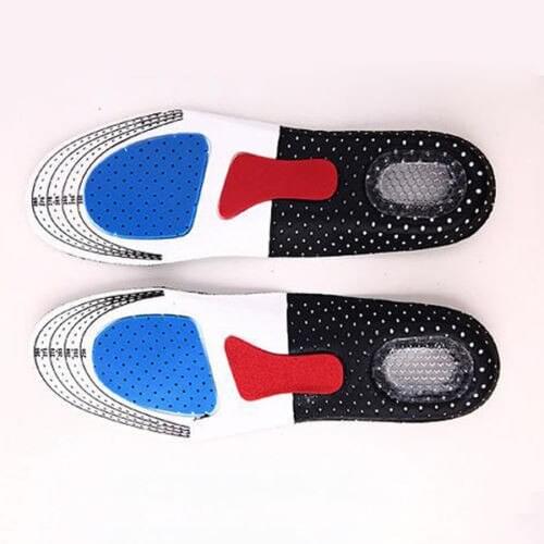 New Comfortable 1Pairs Soft Gel Insole Orthotic Sport Insert Shoes Pad Arch Support Heel Cushion For Home Foot Health Convenient