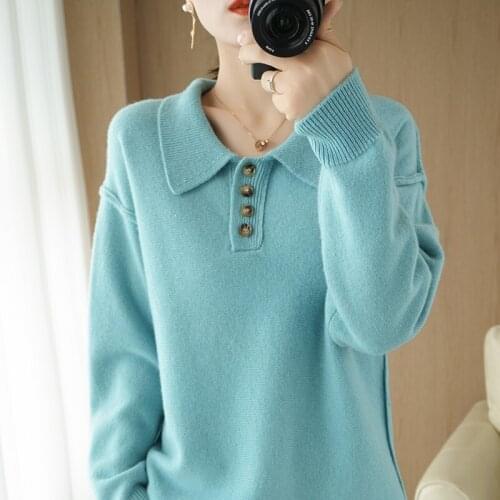 New style 100% pure wool knitted O-neck sweater for autumn and winter. Pure color soft and lightweight knitted pullover