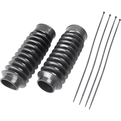 49mm Motorcycle Front Fork Cover Gaiter Gator Boot 2pcs for Harley Softail Dyna Fat Bob Rubber Low Rider Street Bob Super Glide