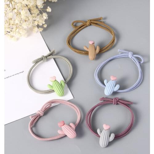 Candy Color Children Elastic Hair Band Kids Ponytail Holder Hair Accessories Hair Rope Kid Children Gift Rubber Ropes