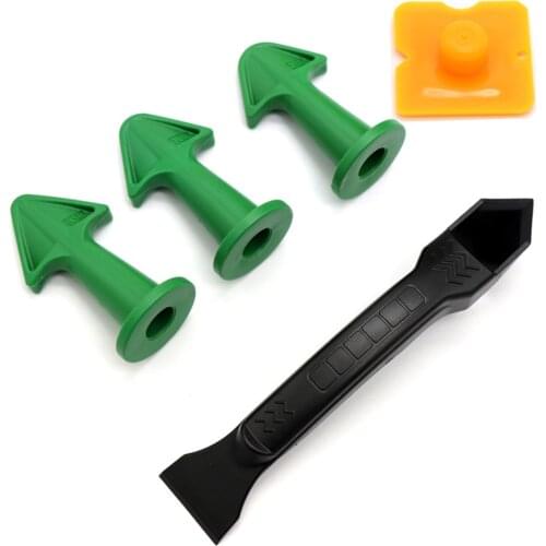 Caulk Nozzle Applicator Finishing Tool Silicone Remover Glue Caulk Finisher Reusable Sealant Smooth Scraper Grout Kit Tools Set