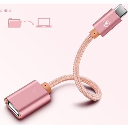 15cm Type C Phone Cable Metal 3.1 Type C To USB 2.0 Cable Data Sync Converter Adapter Cable Gadget Phone Accessories Usb Кабель