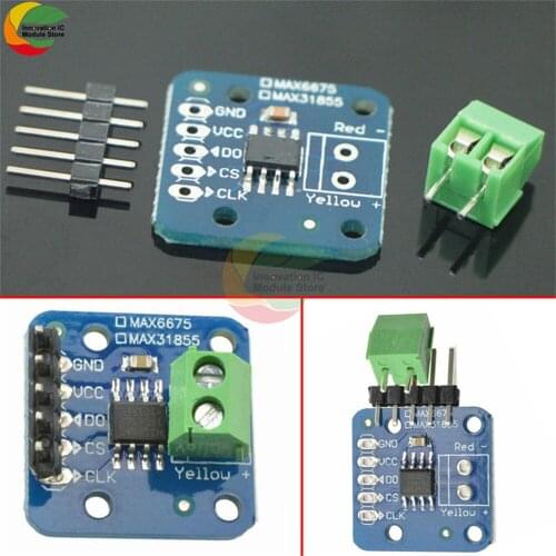 MAX6675 K Type Thermocouple Breakout Temperature -200 to 1350 Celsius Module For Arduino Module 3V-5V DC