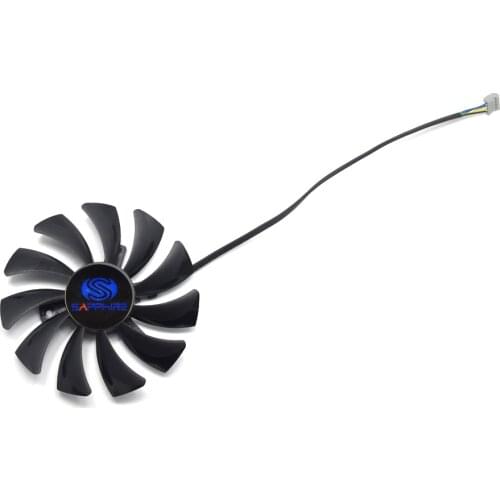 85mm 4PIN HA9010H12SF-Z T129215SU RX550 / 560 GPU cooler fan Replace for SAPPHIRE RX550 2G D5 RX560 2G D5 Video card cooling fan