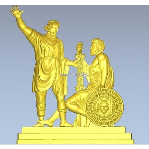 High quality 3d model relief for cnc or 3D printers in STL file format 44