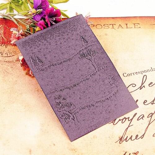 10.5x14.5 snow mountain Embossing folders Plastic bump Scrapbooking DIY Template Fondant indentation Cake Photo Album Card Make