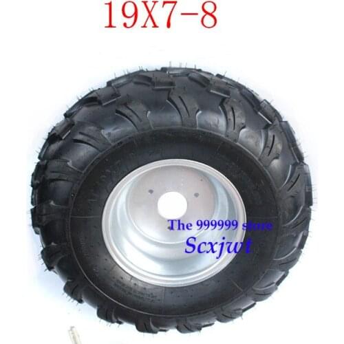 2PCS ATV 19x7.00-8 19x7-8 inch tyre tires 150cc 250cc vacuum tire front tire