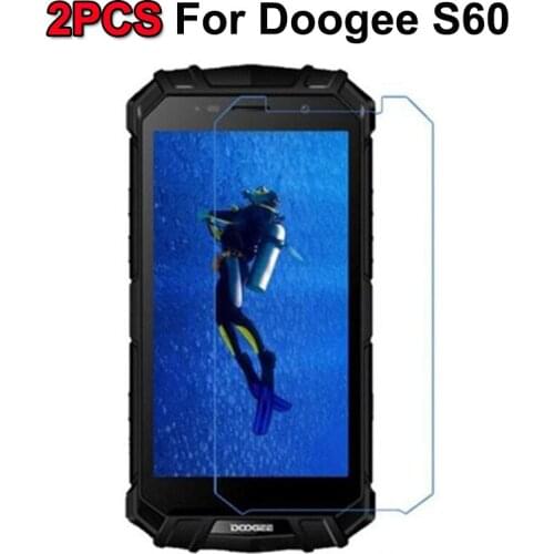 2PCS For DOOGEE S60 Tempered Glass Screen Protector 9H 2.5D For Doogee S60 Screen Protector Toughened Protective Glass Film