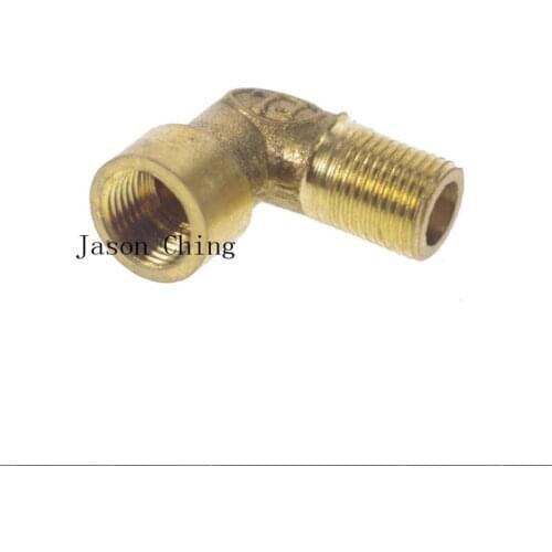 5PCS 1/8" BSPP Connection Elbow Female-Male Pipe Brass Adapter Coupler Connector