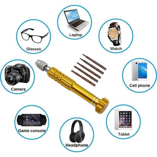5-in-1 Screwdriver Mobile Phone Disassembly Glass Watch Camera Repair Tool Set Mini Small Screwdriver Set Hand Tools Set