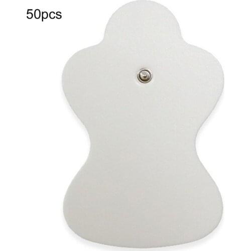 50pcs Muscle Stimulator Electrode Pads Non-woven Fabric Self Adhesive Replacement Pads Massage Patch Relief Pain Sticker