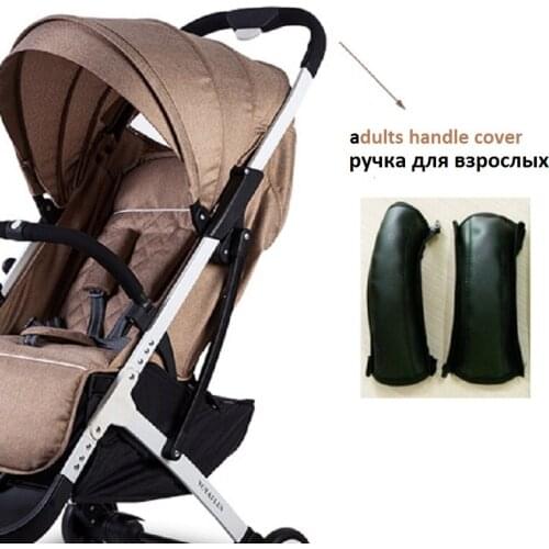 Pram Stroller Accessories Covers Handle Wheelchairs Baby Stroller Armrest Pu Protective Case for Yoyaplus Babysing Customization