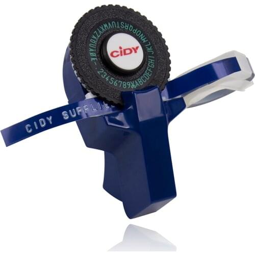 Deep Blue DIY Manual label maker machine printer for MOTEX E101 label printer with 9mm label Tape for dymo embossing label maker