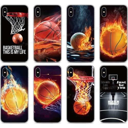 For iPhones 12 Mini 11 Pro XS Max XR X 6 7 8 Plus SE2 SE 2020 Basketball Sport Silicone Phone Case For iPod Touch 7 6 5 Cover