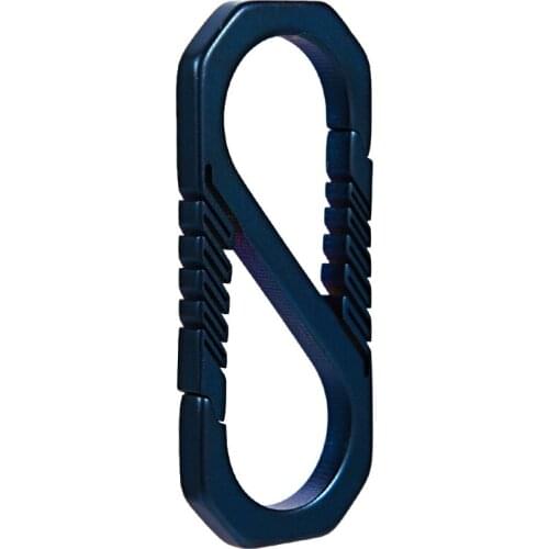 Outdoor EDC Titanium Alloy Carabiner Clip Keychain Hook Multi-functional Traveller Key Ring Clip Useful Decoration