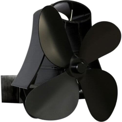 13MA 4 Blades Efficient Heat Distribution Winter Household Modern Living Room Warm Heat Powered Aluminum Burner Energy Saving