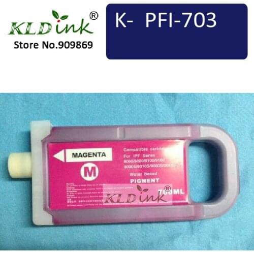 KLDINK - PFI-703M Magenta compatible Ink Tank ( PFI703 2965B001 Ink) for imagePROGRAF ipf815, ipf825, ipf820, ipf810